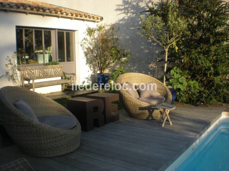 Photo 5 : TERRASSE d'une maison située à La Couarde-sur-mer, île de Ré.