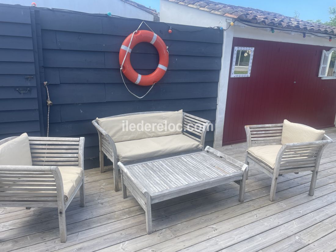 Photo 4 : TERRASSE d'une maison située à Sainte-Marie-de-Ré, île de Ré.