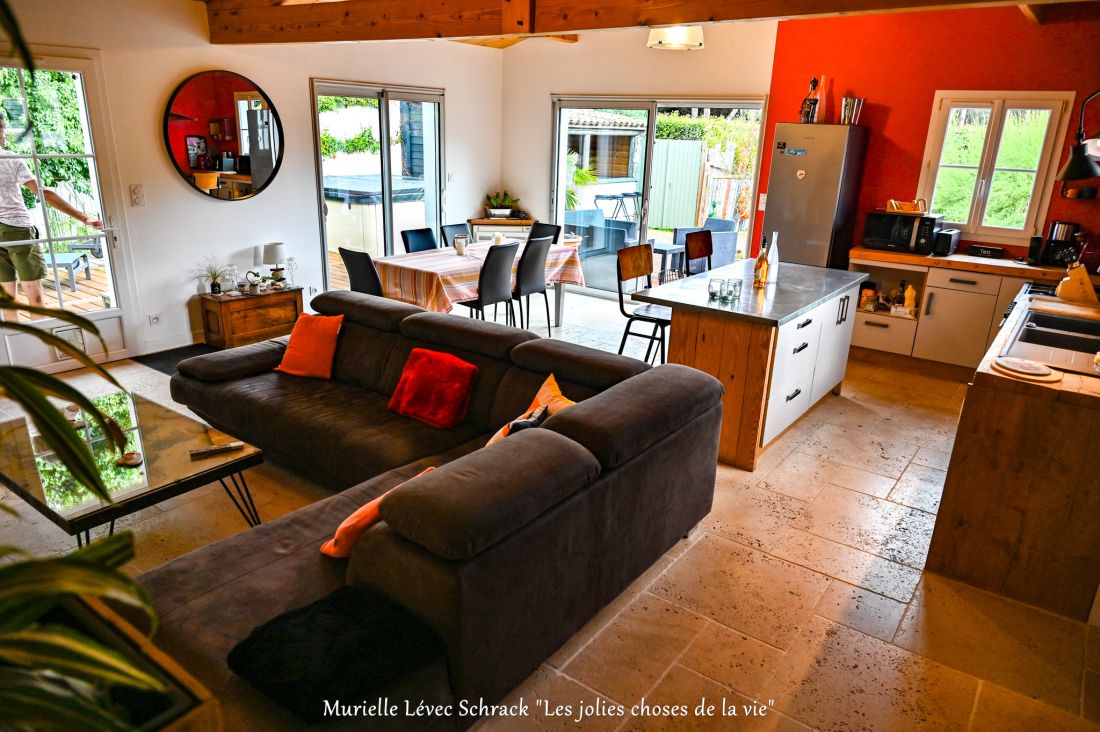 Photo 8 : SEJOUR d'une maison située à Le Bois-Plage-en-Ré, île de Ré.