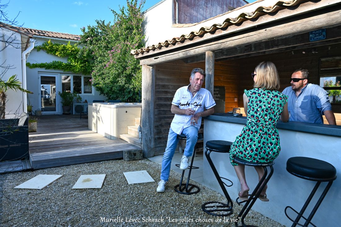 Photo 4 : TERRASSE d'une maison située à Le Bois-Plage-en-Ré, île de Ré.