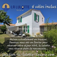 Ile de Ré:La lulotte - maison familiale spacieuse et indépendante avec jardin clos, garage