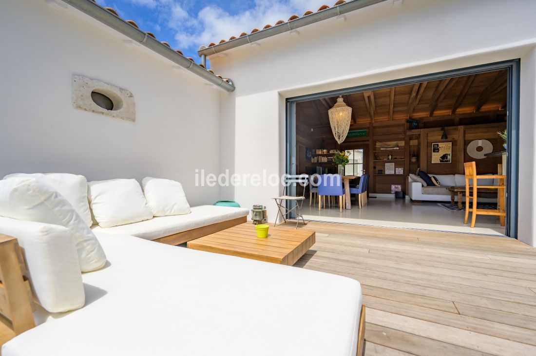 Photo 7 : TERRASSE d'une maison située à Sainte-Marie-de-Ré, île de Ré.