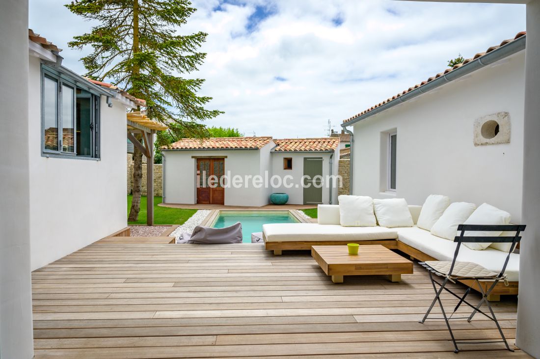 Photo 12 : TERRASSE d'une maison située à Sainte-Marie-de-Ré, île de Ré.