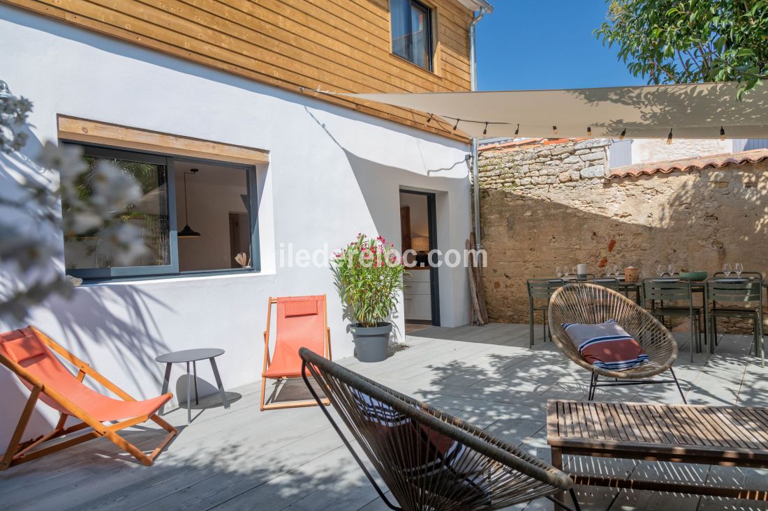 Photo 17 : TERRASSE d'une maison située à La Couarde-sur-mer, île de Ré.