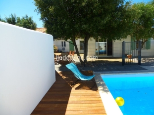 Ile de Ré:La rive douce maison avec piscine chauffée