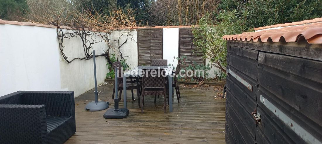 Photo 12 : TERRASSE d'une maison située à La Couarde-sur-mer, île de Ré.