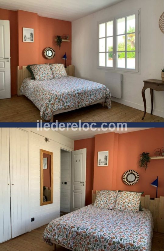 Photo 5 : CHAMBRE d'une maison située à La Couarde-sur-mer, île de Ré.