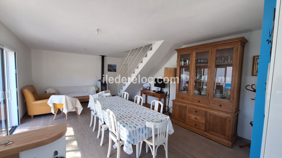 Photo 8 : SEJOUR d'une maison située à Le Bois-Plage-en-Ré, île de Ré.